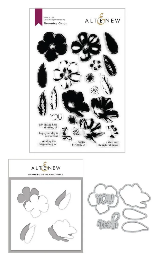 altenew-flowering-cistus-komplett-bundle-schablone image 1
