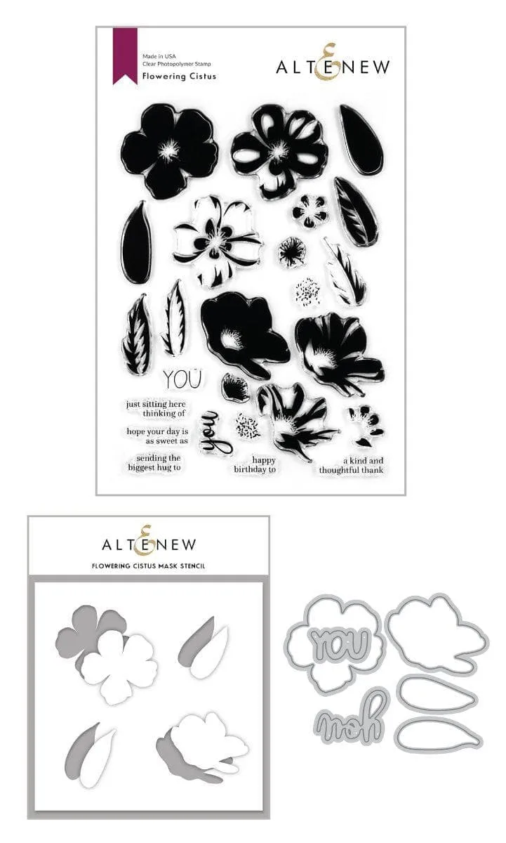 altenew-flowering-cistus-komplett-bundle-schablone image 1