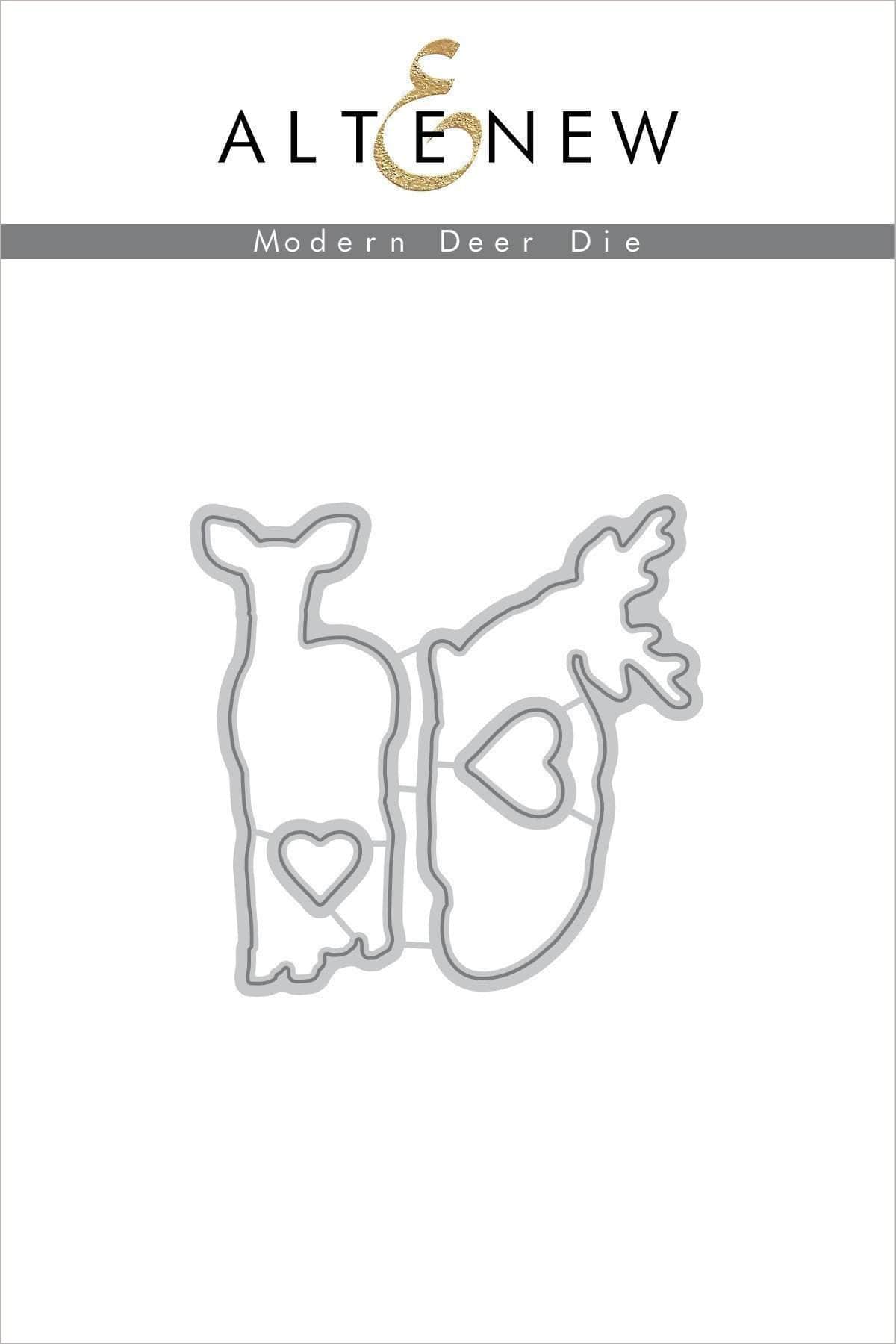 altenew-modern-deer-stanzen-hirsch-4-teilig-winter image 1