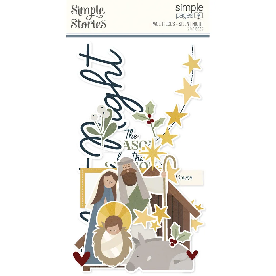 simple-stories-silent-night-page-pieces-20-die-cuts image 1