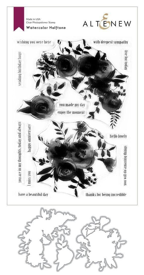 altenew-watercolor-halftone-stempelset-blumen-complete-bundle image 1