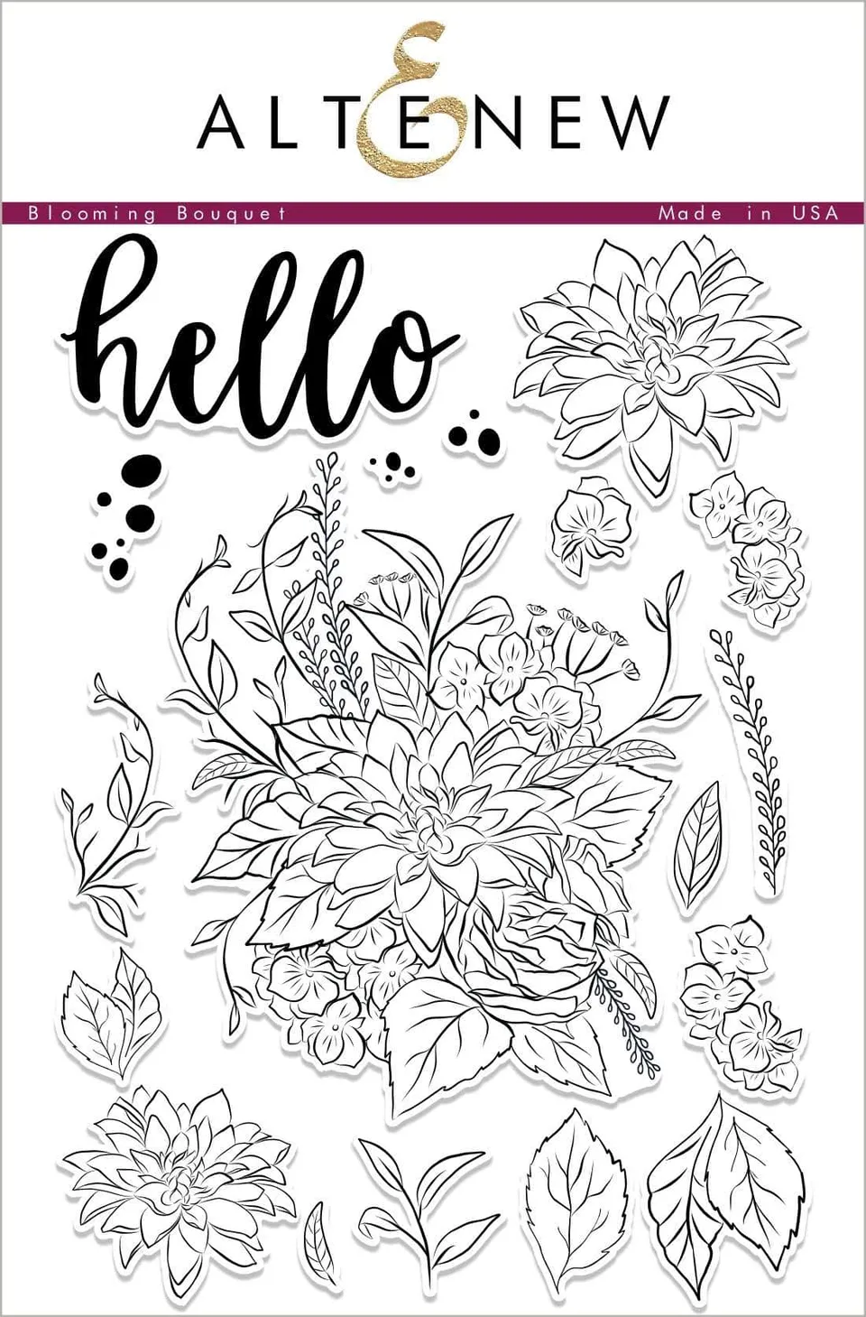 altenew-blooming-bouquet-stempelset-clear-stamps-6x8-blumenstrau image 1