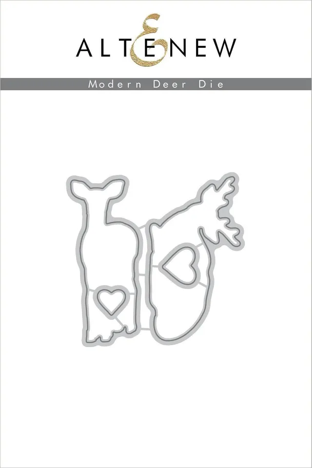 altenew-modern-deer-stanzen-hirsch-4-teilig-winter image 1