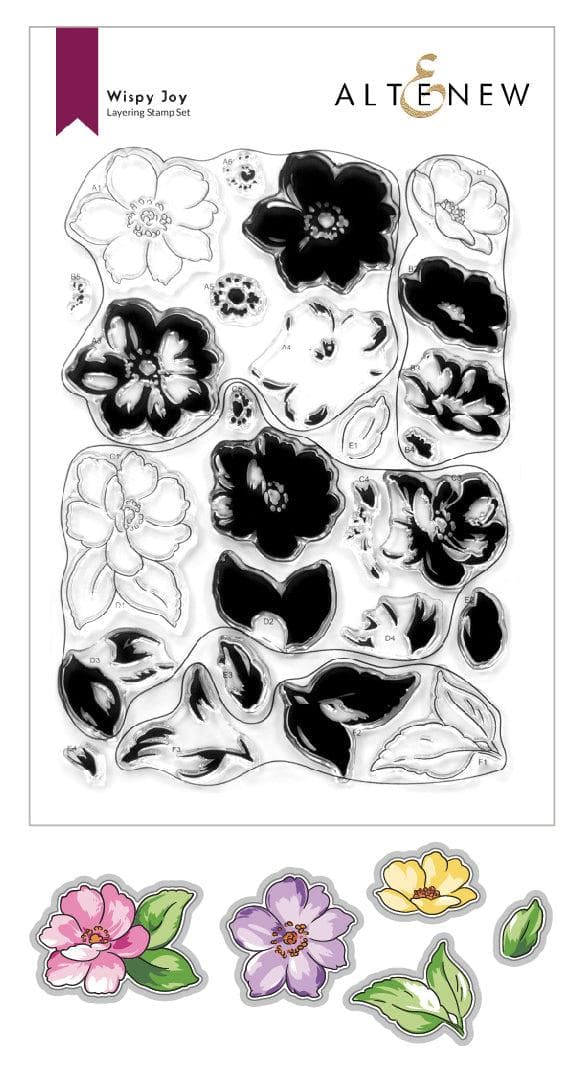 altenew-wispy-joy-stamp-set-stempelset-4x6-layering-blumen image 1