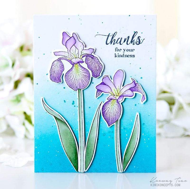 altenew-enchanted-iris-stempelset-blumen-danketext image 3