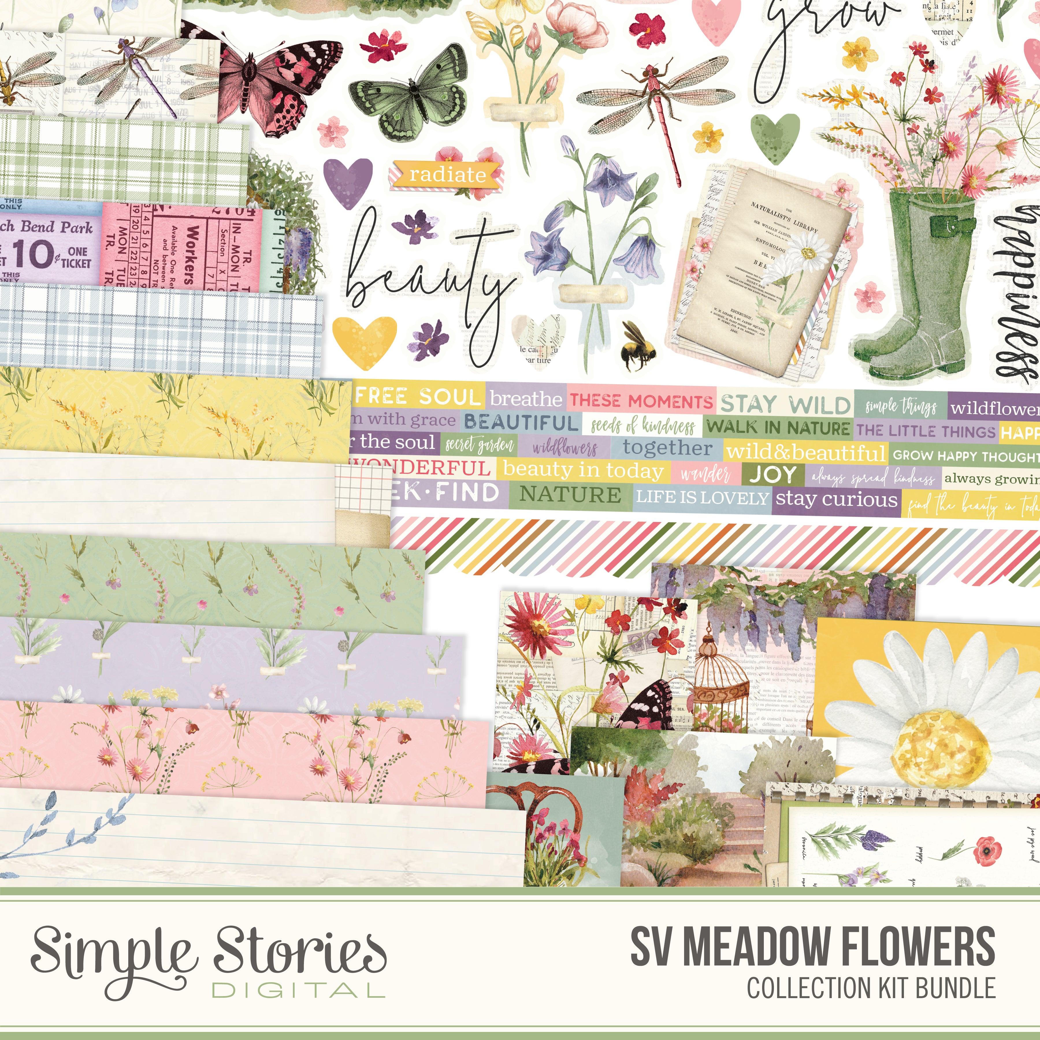 simple-stories-simple-vintage-meadow-flowers-digitales-kit-blumen image 1