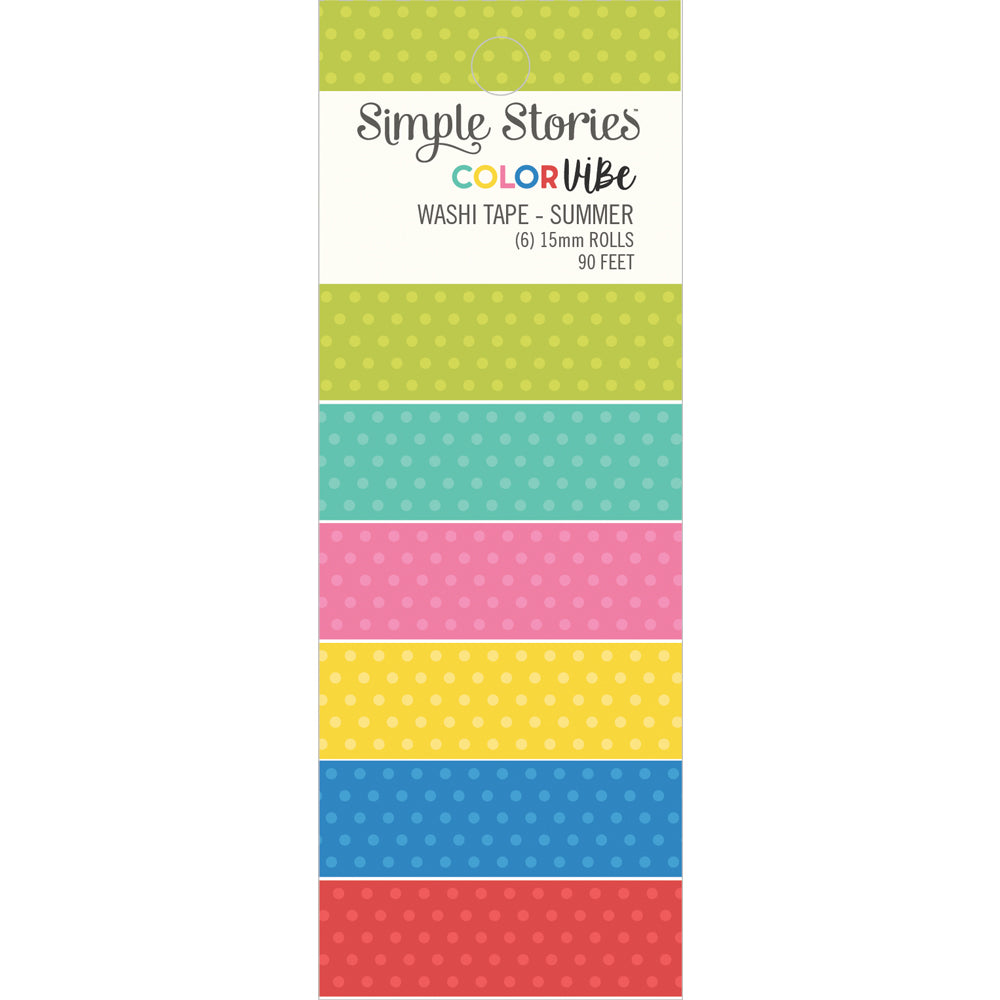 simple-stories-color-vibe-washi-tape-summer-6-rollen-15-mm image 1