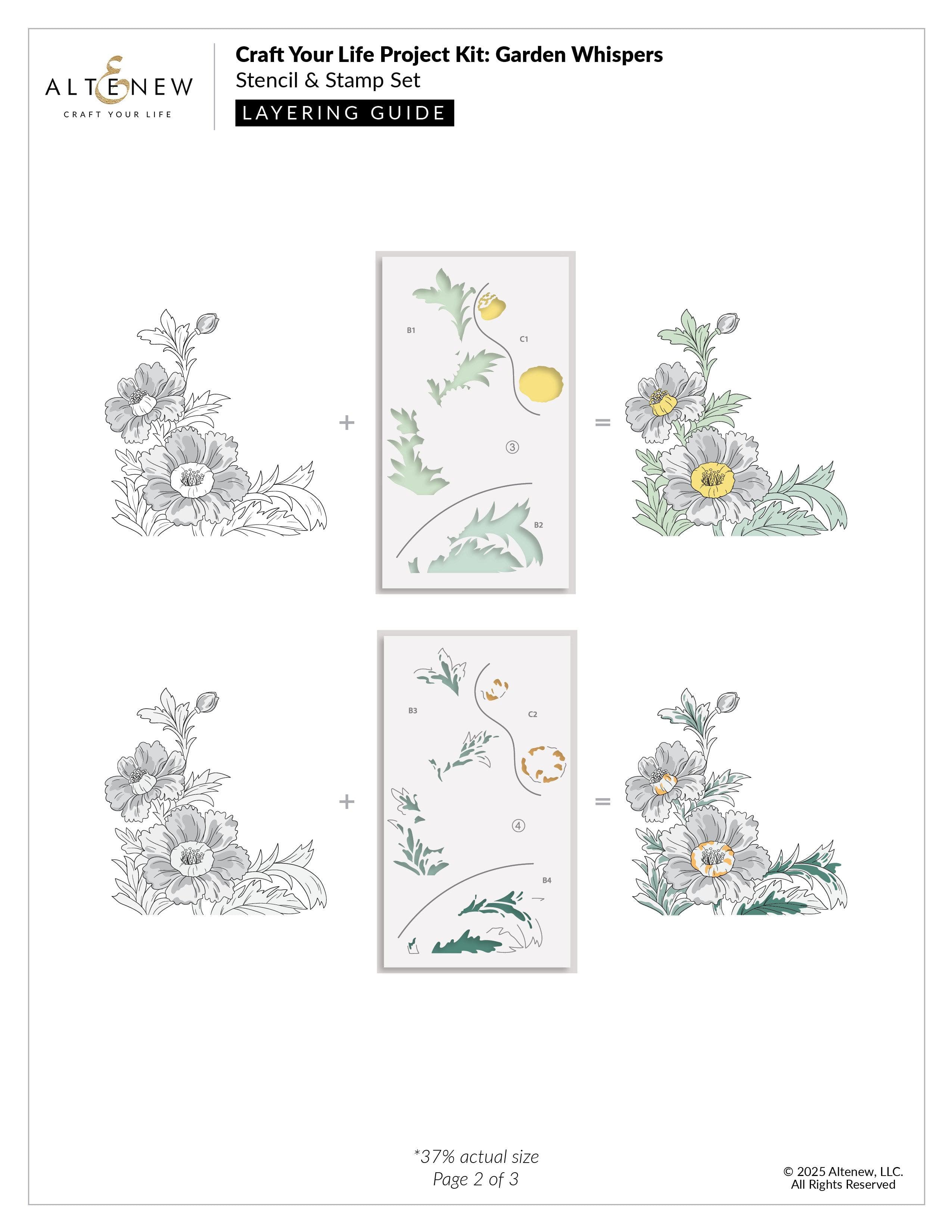 altenew-garden-whispers-project-kit-stempelset-4-in-1 image 4