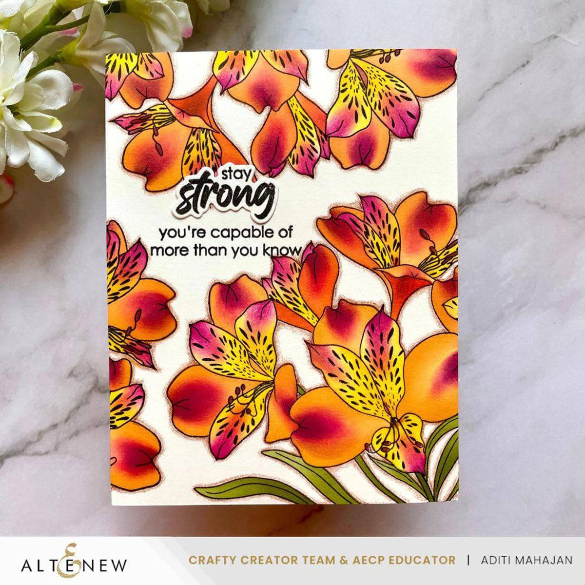 altenew-build-a-garden-peruvian-lily-stanzen-blumen-8-tlg image 3