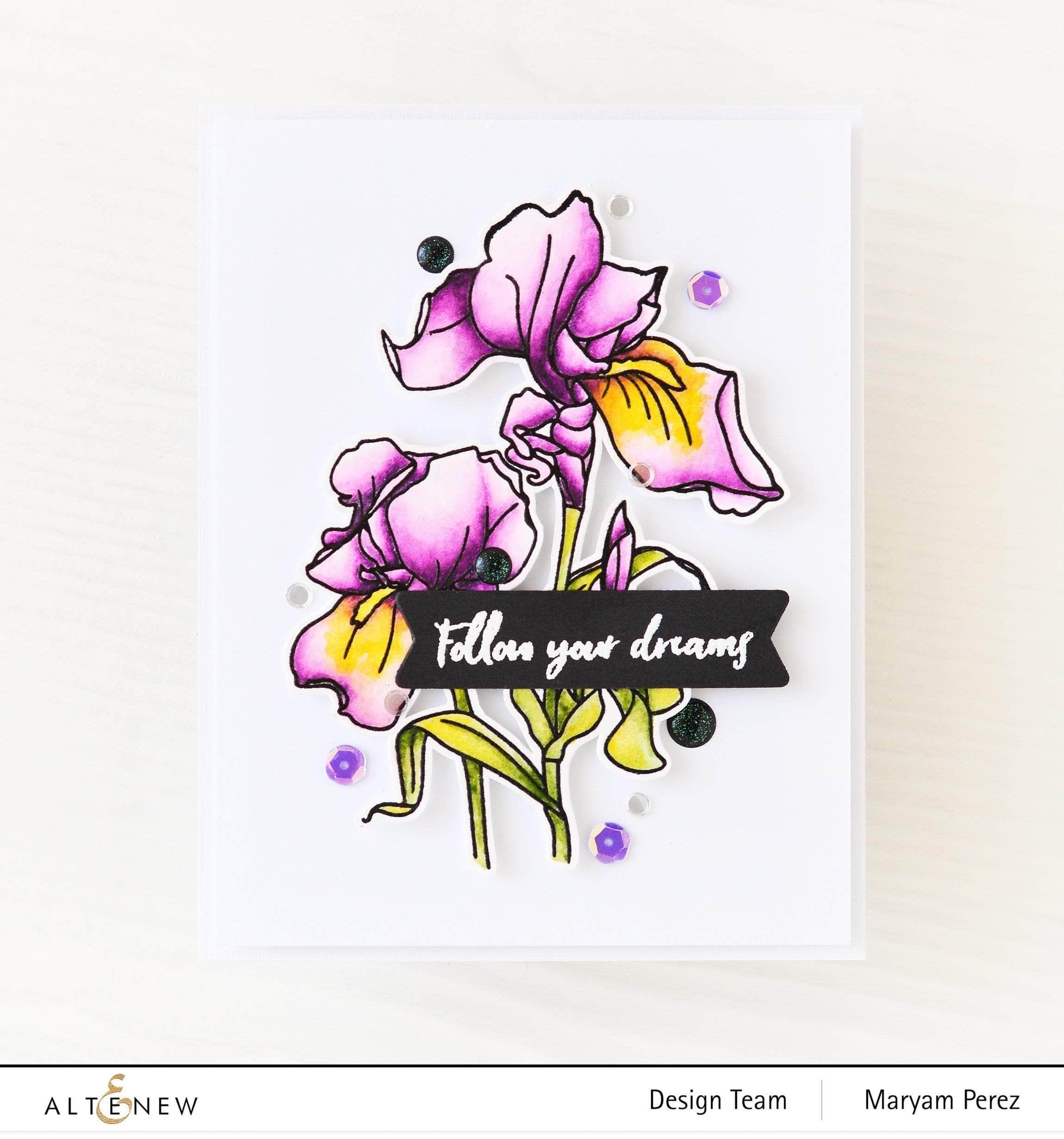altenew-paint-a-flower-iris-outline-stempelset-4x6-blumen image 6