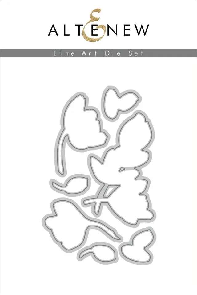 altenew-line-art-stanzschablonen-floral-7-teilig image 1