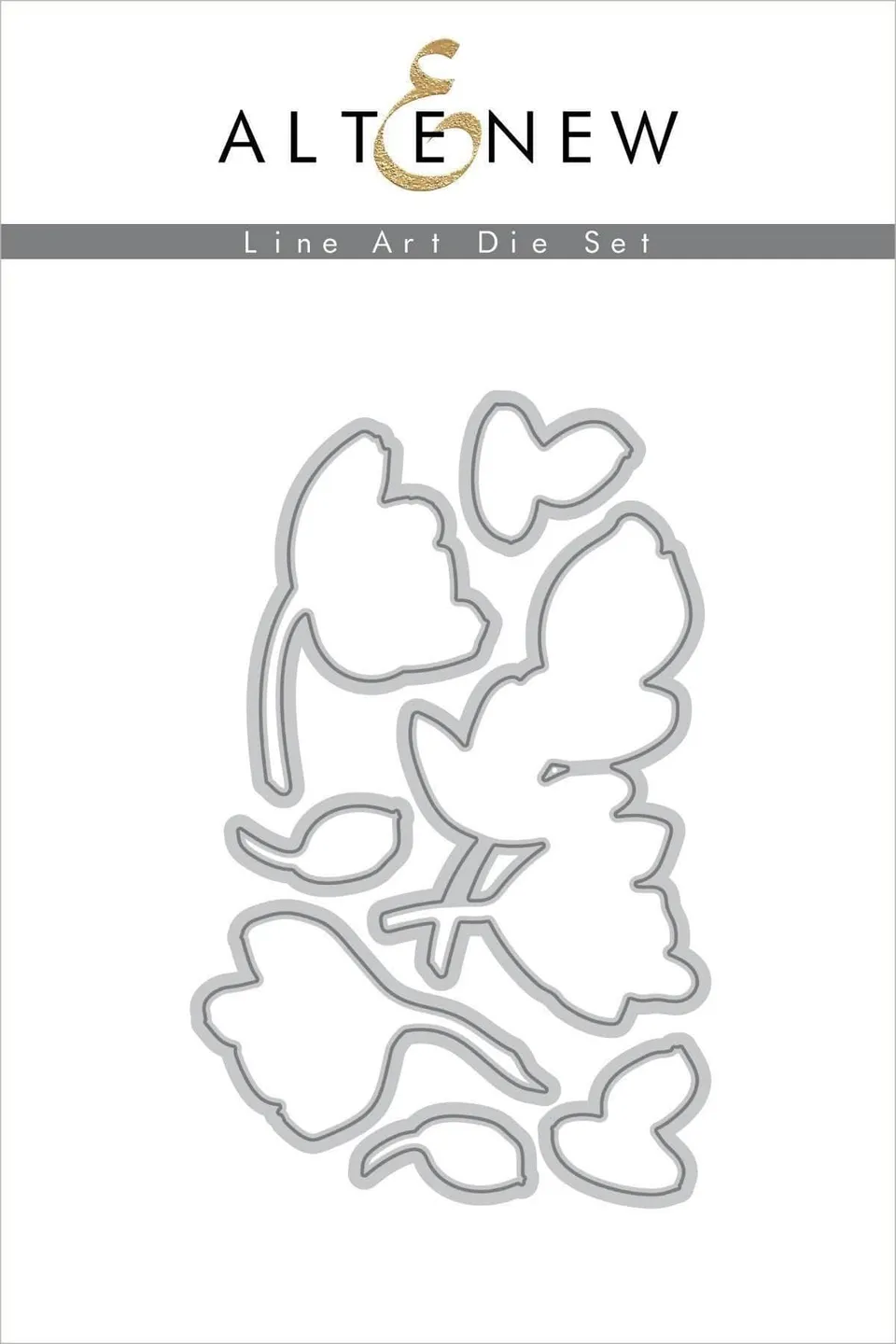 altenew-line-art-stanzschablonen-floral-7-teilig image 1