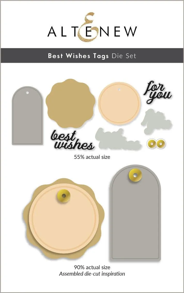 altenew-best-wishes-tags-die-set-stanzschablonen-8-teilig image 1