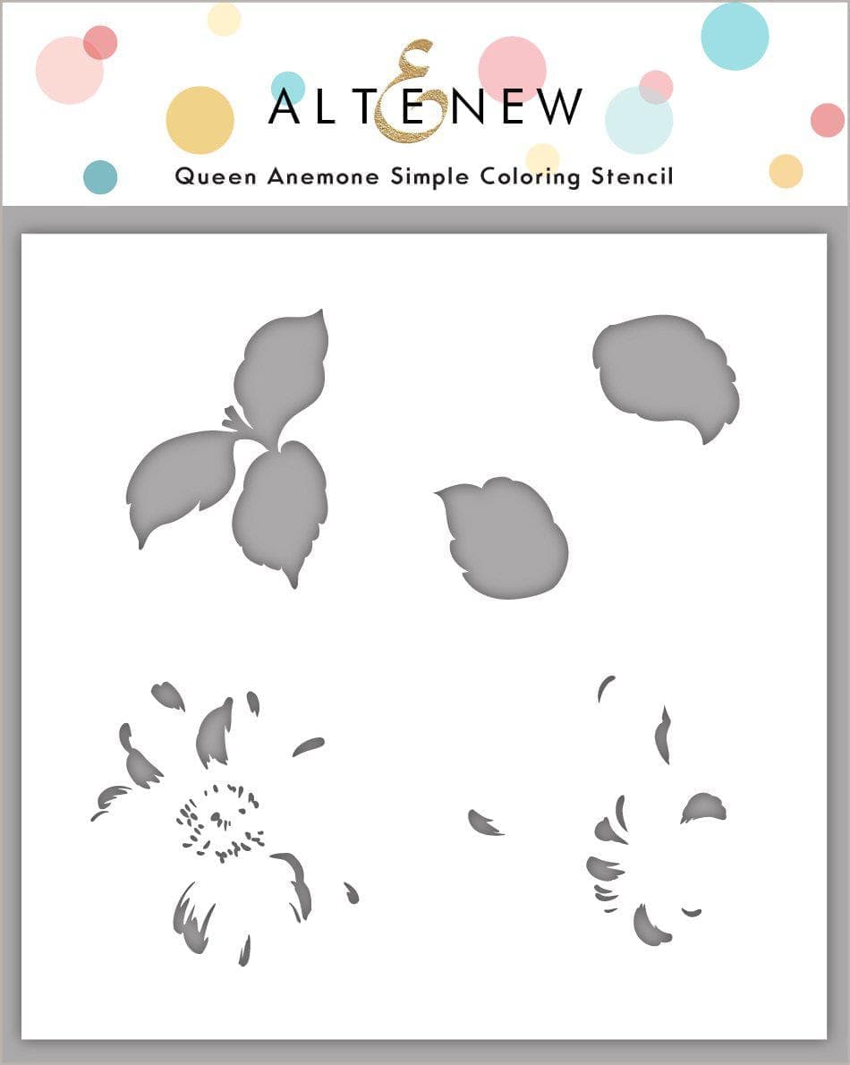 altenew-queen-anemone-simple-coloring-stencil-schablone image 1