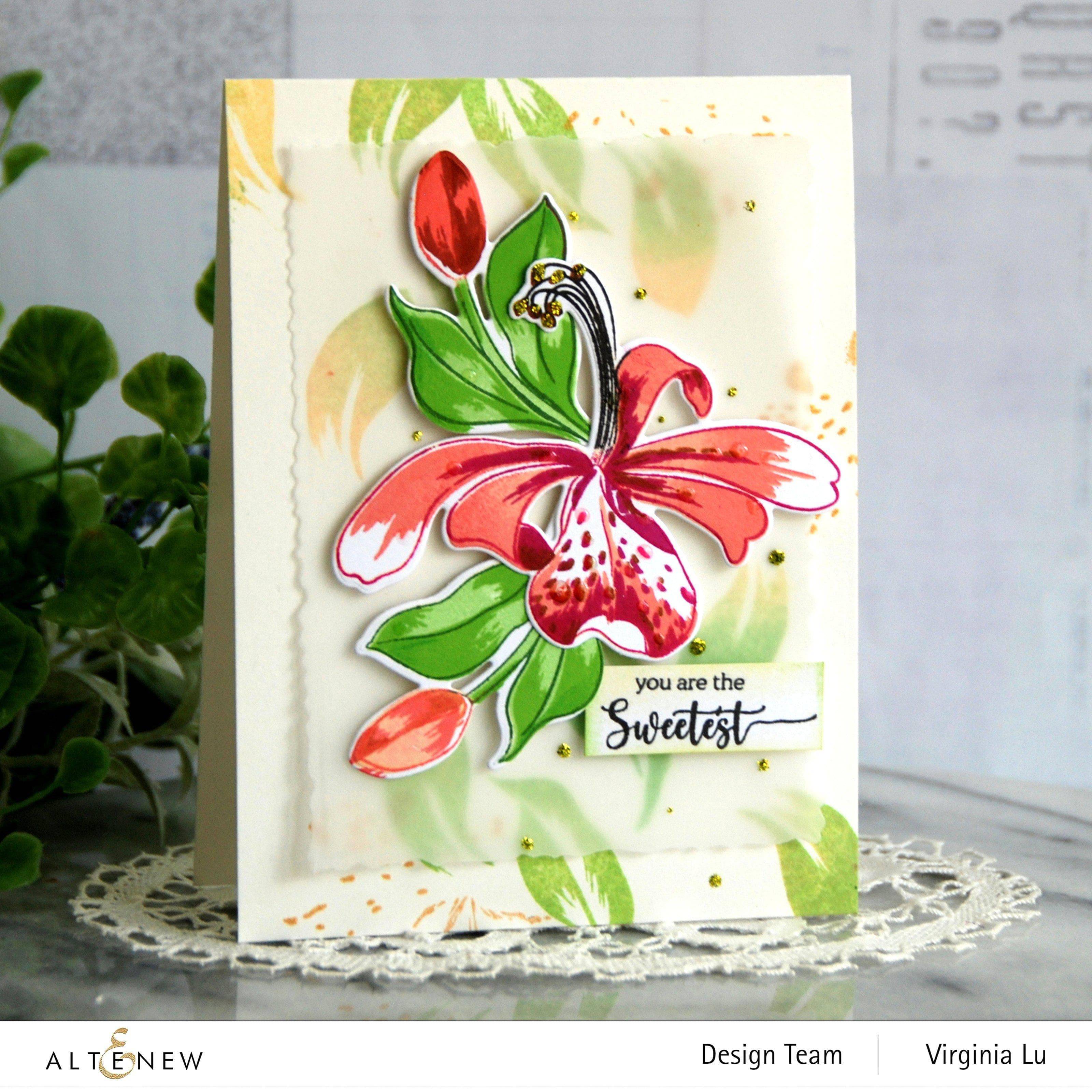altenew-build-a-flower-honeysuckle-stempelset-mit-stanzen image 2