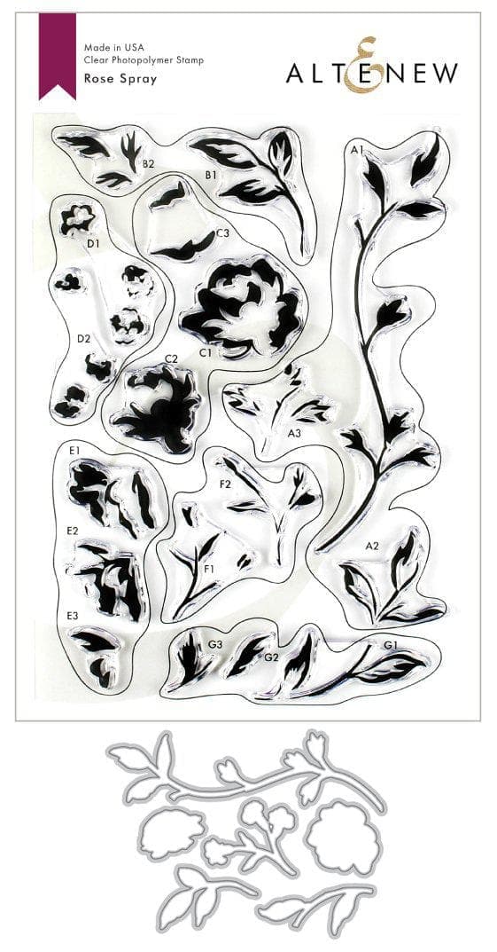 altenew-rose-spray-stempelset-clear-rosen-komplett-bundle image 1