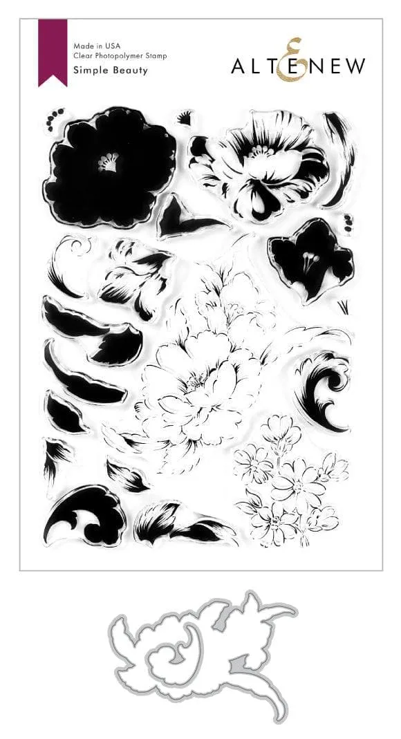 altenew-simple-beauty-stempelset-blumen-barock-stempel image 1