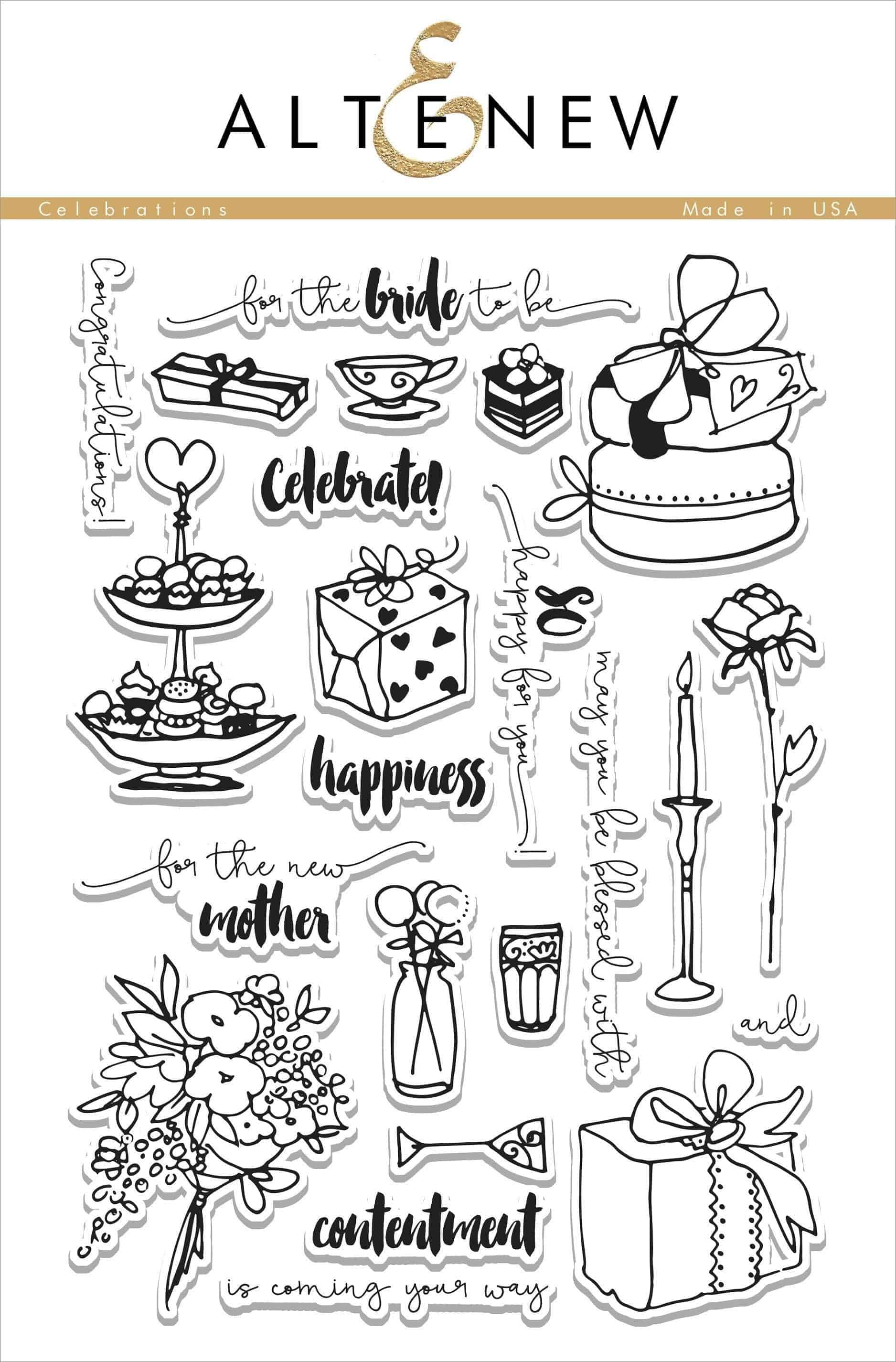 altenew-celebrations-stamp-set-stempelset-6x8-hochzeit-geburtstag image 1