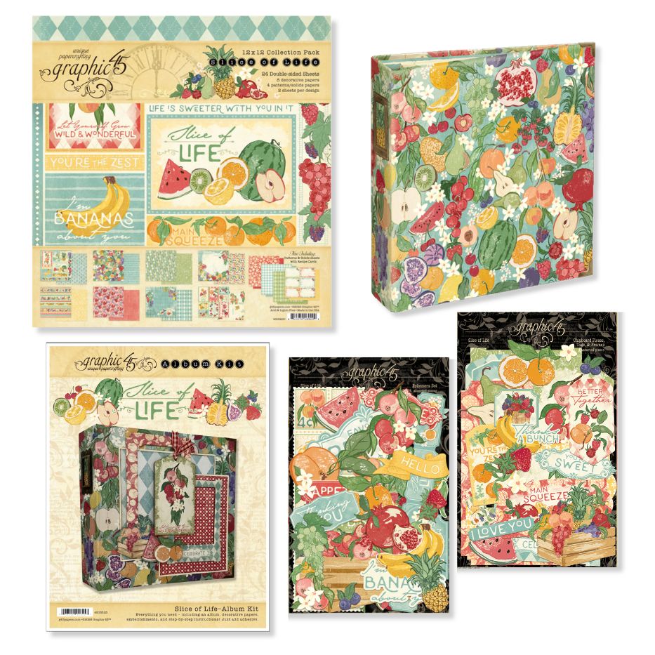 graphic-45-slice-of-life-album-kit-mini-album-rezeptalbum image 2
