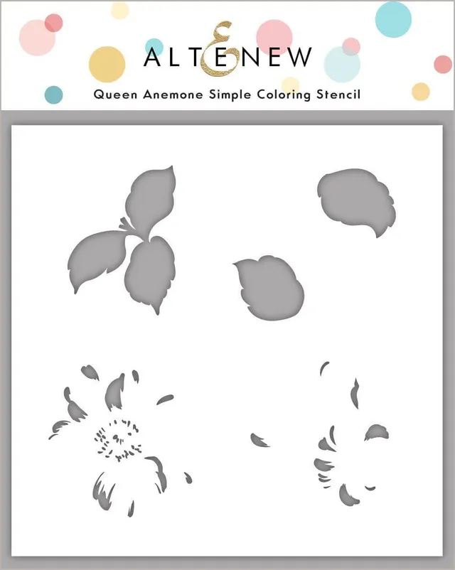 altenew-queen-anemone-simple-coloring-stencil-schablone image 1