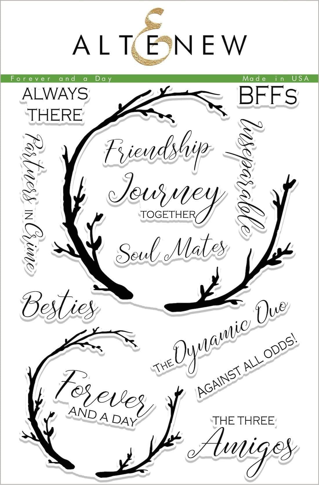 altenew-forever-and-a-day-stempelset-freundschaft-14-teilig image 1