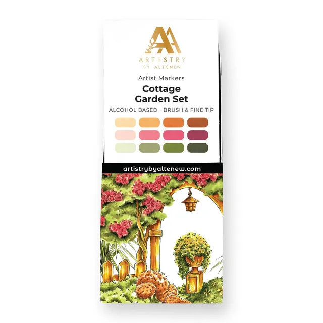 altenew-coloring-essentials-cottage-garden-n-alkoholmarker-12er-set image 1