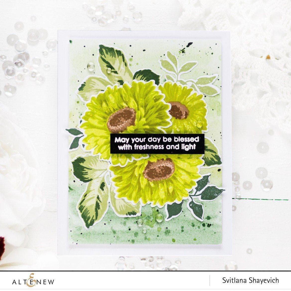altenew-sunflower-daisy-mask-stencil-schablone-6x6 image 4