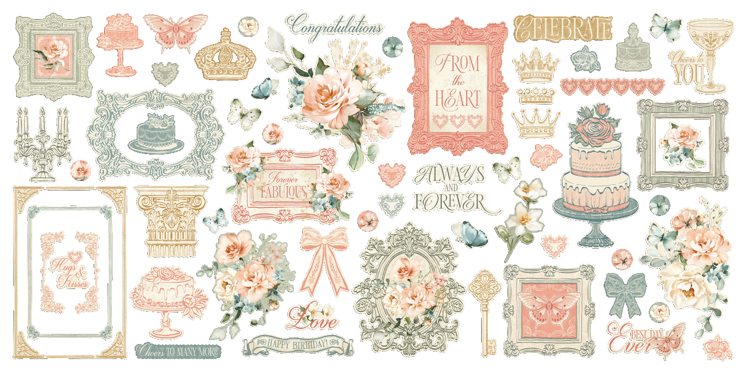 graphic-45-always-forever-ephemera-set-61-stanzteile image 2