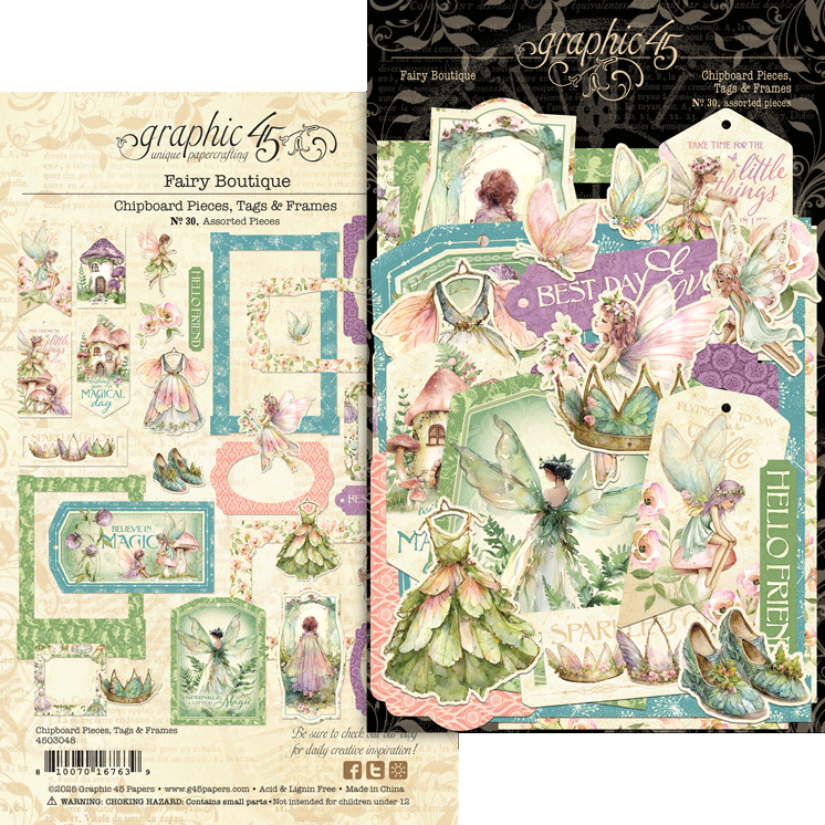 graphic-45-fairy-boutique-album-kit-feen-bastelset image 7