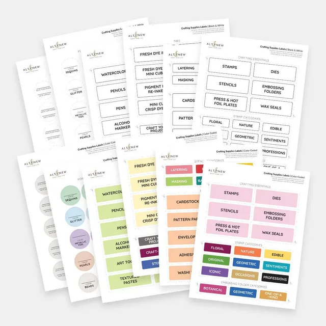 altenew-printable-craft-supply-labels-etiketten-pdf image 1