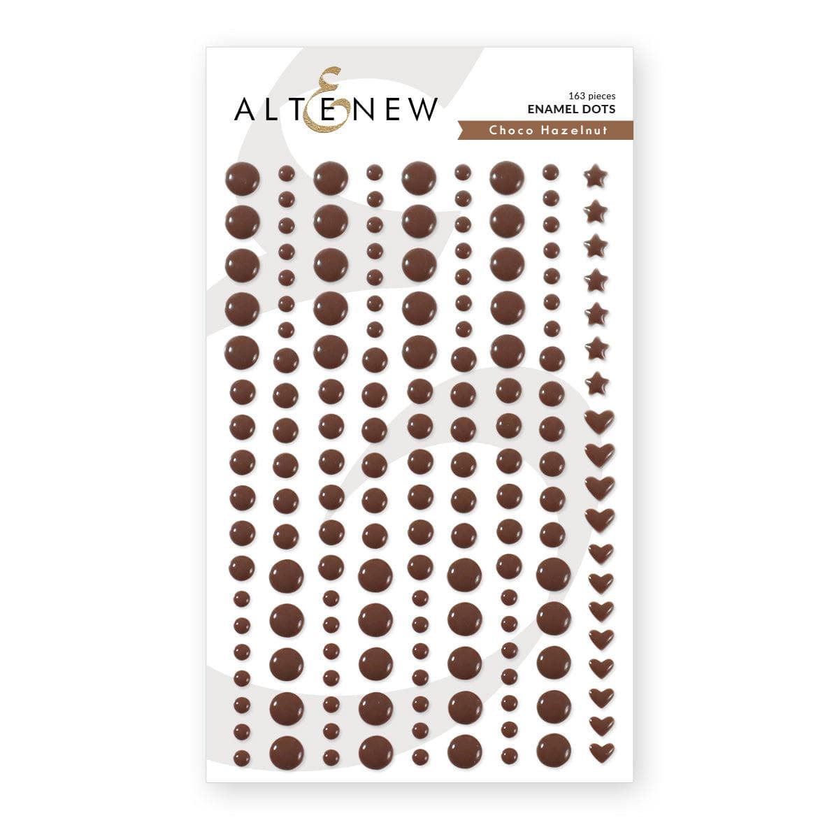 altenew-choco-hazelnut-enamel-dots-selbstklebend-braun image 1