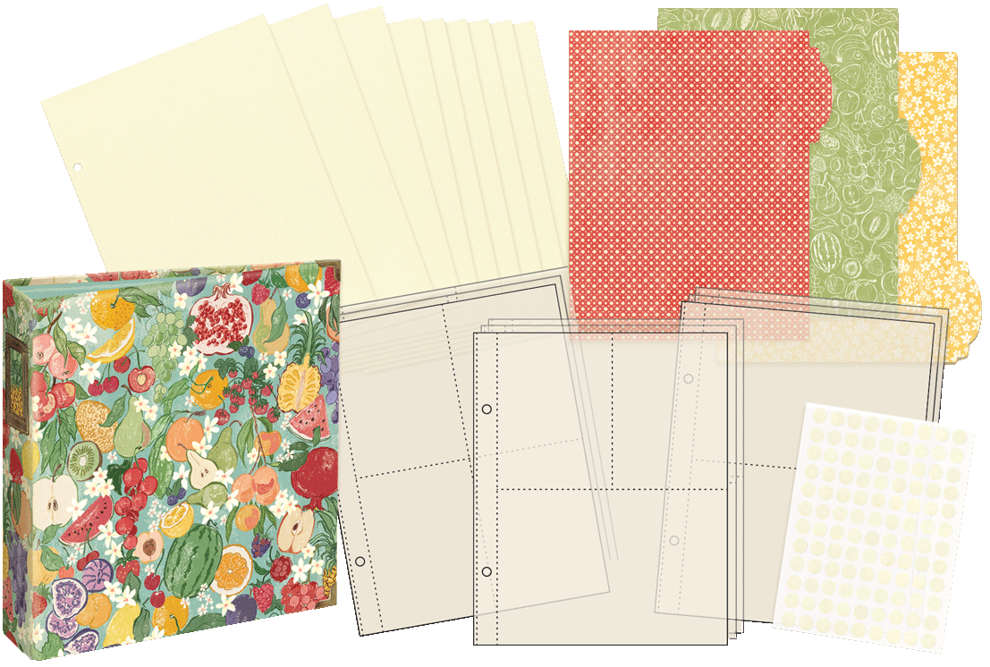 graphic-45-fruit-floral-binder-album-ringalbum-6x8 image 2