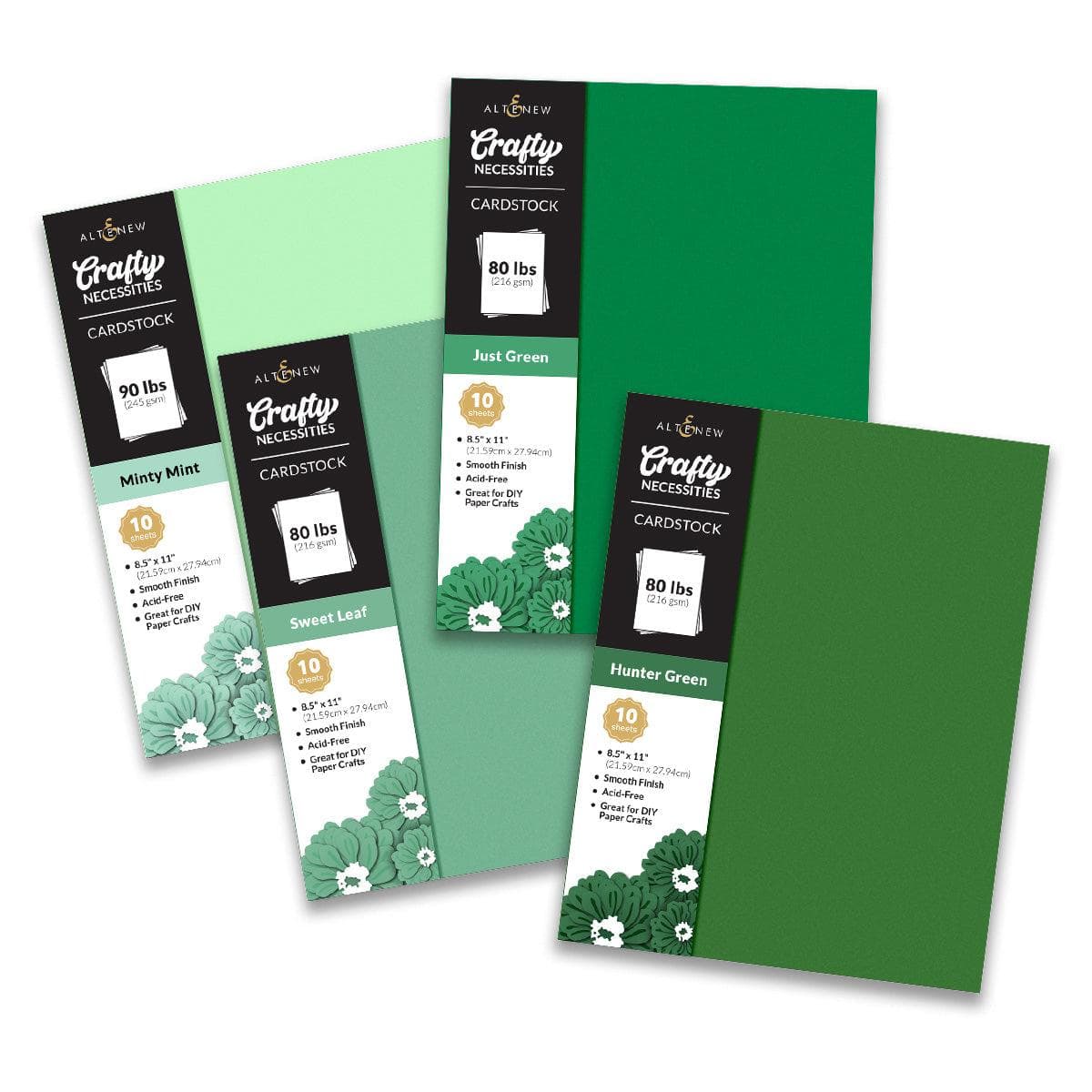 altenew-paper-more-green-meadows-cardstock-papier-gr-n-40-blatt image 1