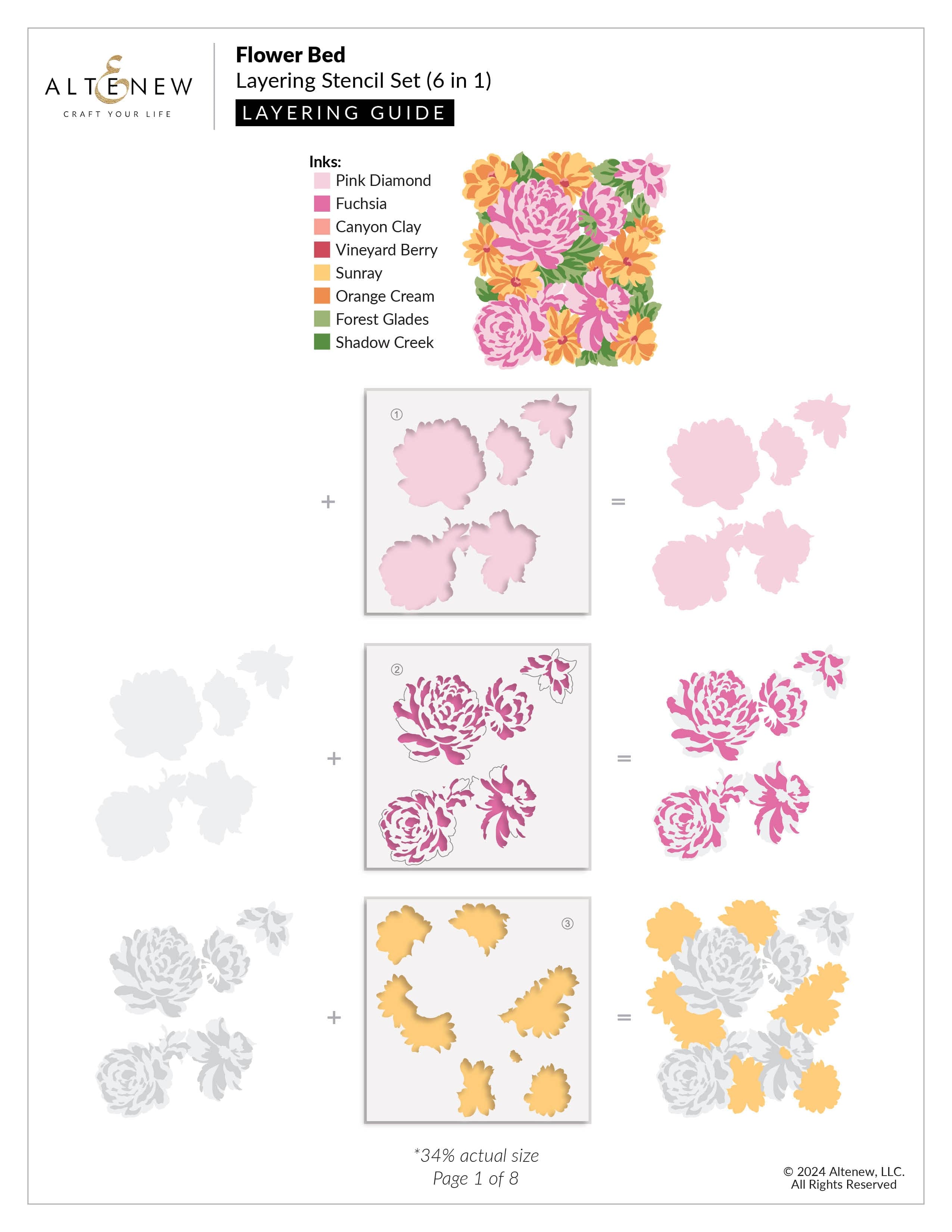 altenew-flower-bed-bundle-pr-gefolder-set-mit-schablonen-und-stempel image 3