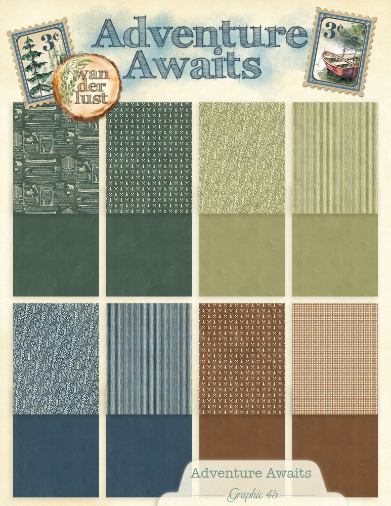 graphic-45-adventure-awaits-8-5x11-motivpapier-outdoor-16-blatt image 2