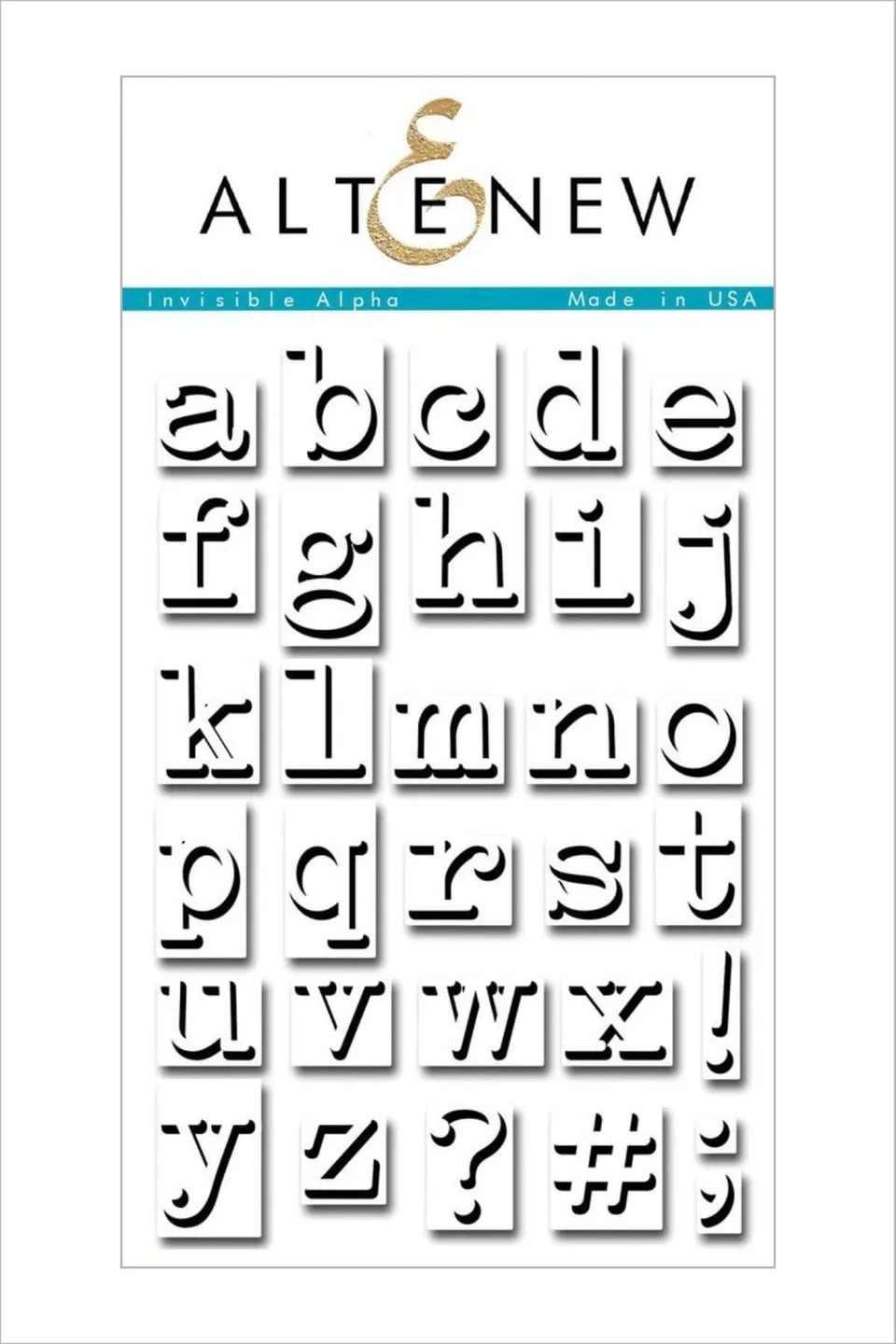 altenew-invisible-alpha-stempelset-alphabet-4x6-31-stempel image 1