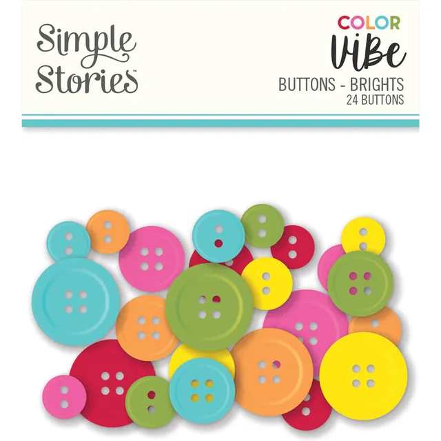 simple-stories-color-vibe-buttons-brights-24-st-ck-bunt image 1