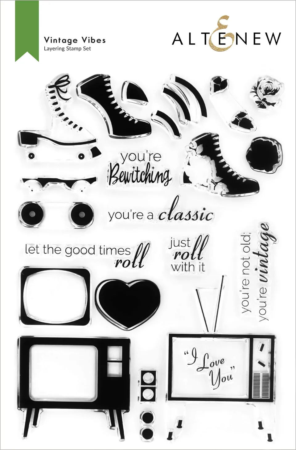 altenew-vintage-vibes-stempelset-6x8-retro-24-stempel image 1