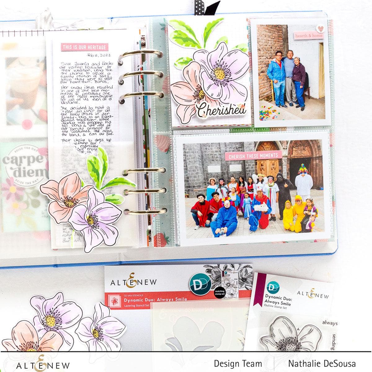 altenew-dynamic-duo-always-smile-add-on-stanzschablonen-blumen image 4
