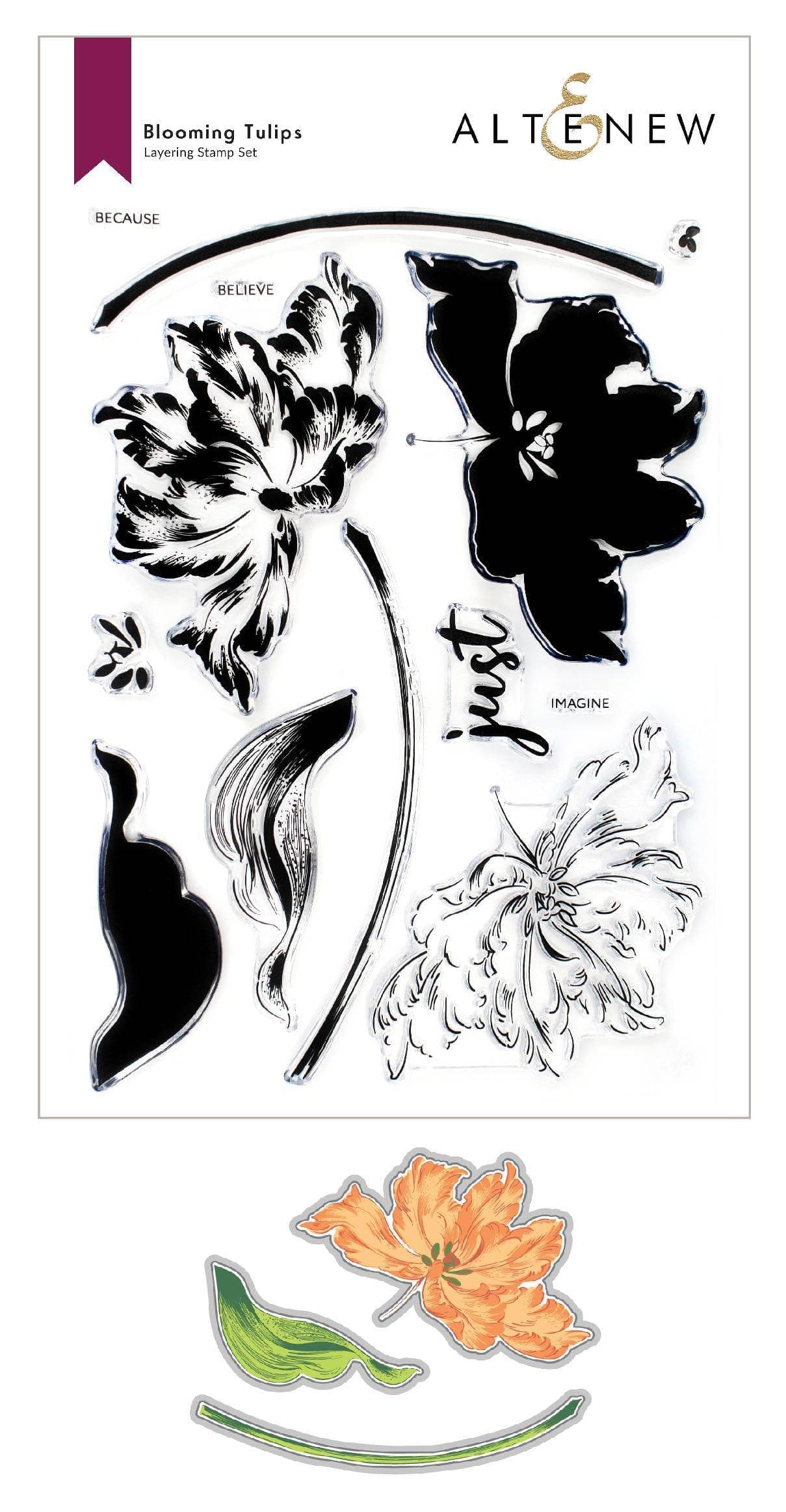 altenew-blooming-tulips-stempel-stanzen-komplett-bundle image 1