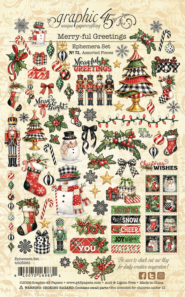 graphic-45-merry-ful-greetings-ephemera-set-69-teile image 2