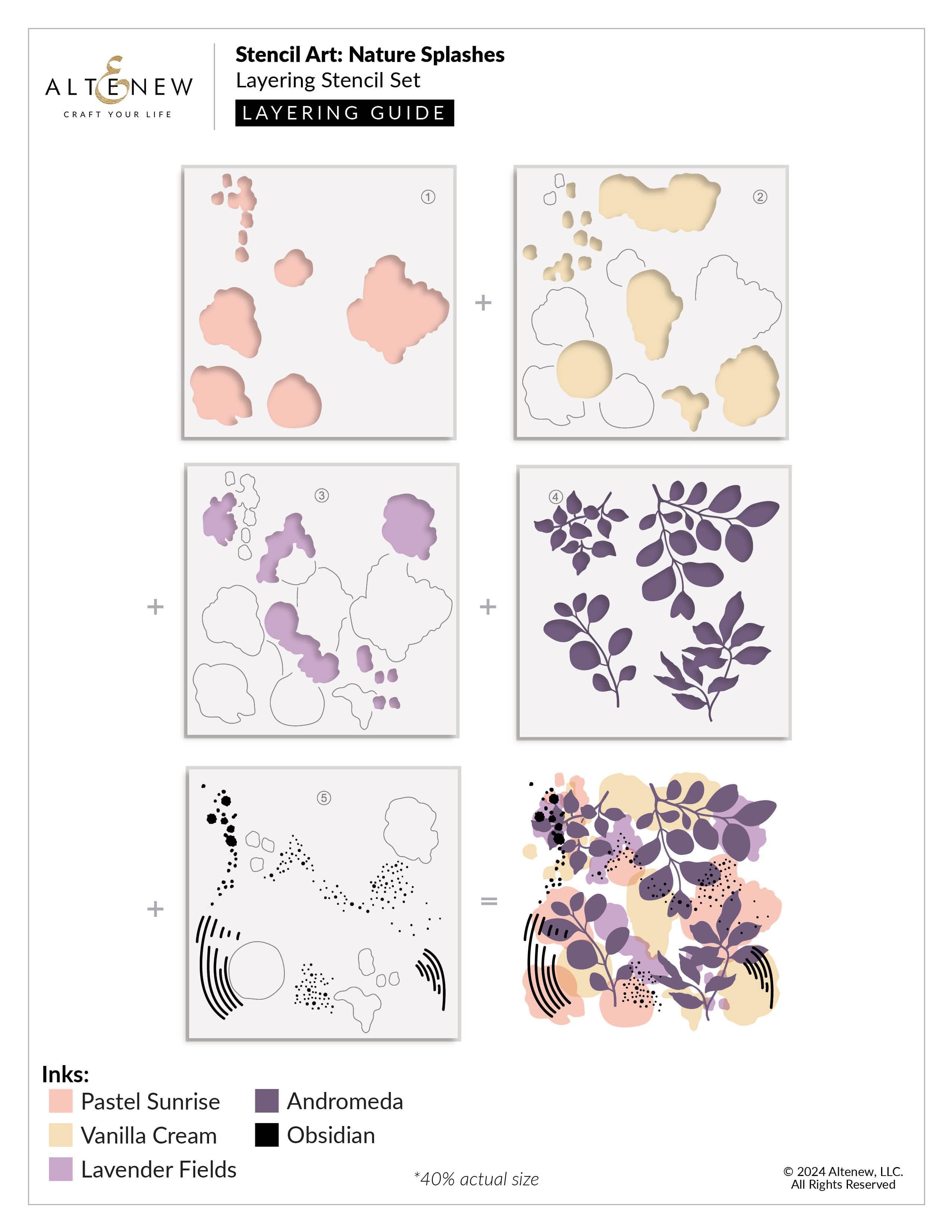 altenew-stencil-art-nature-splashes-bundle-6x6-schablone image 3