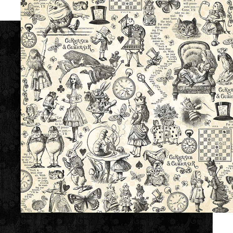 graphic-45-curiouser-curiouser-12x12-papier-16-blatt-alice image 8