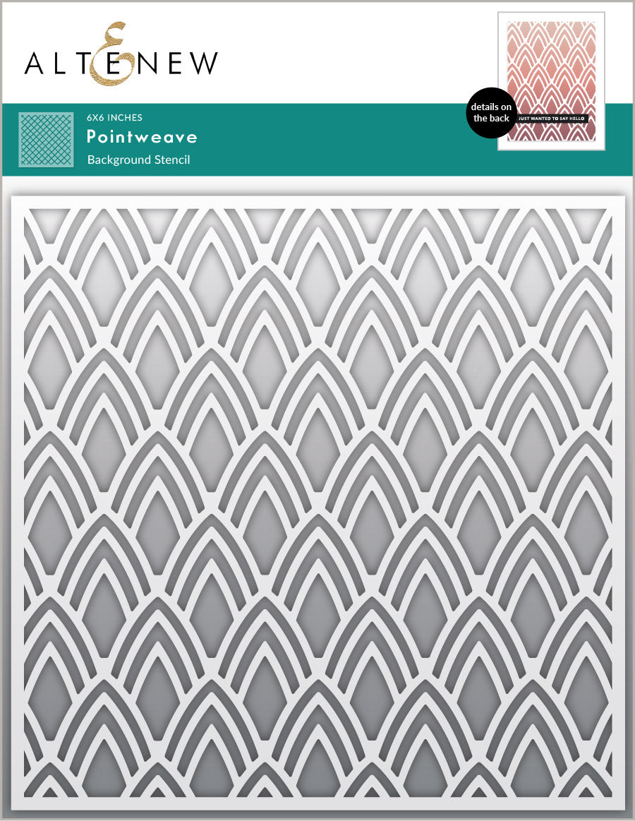 altenew-pointweave-stencil-6x6-geometrie-schablone image 6