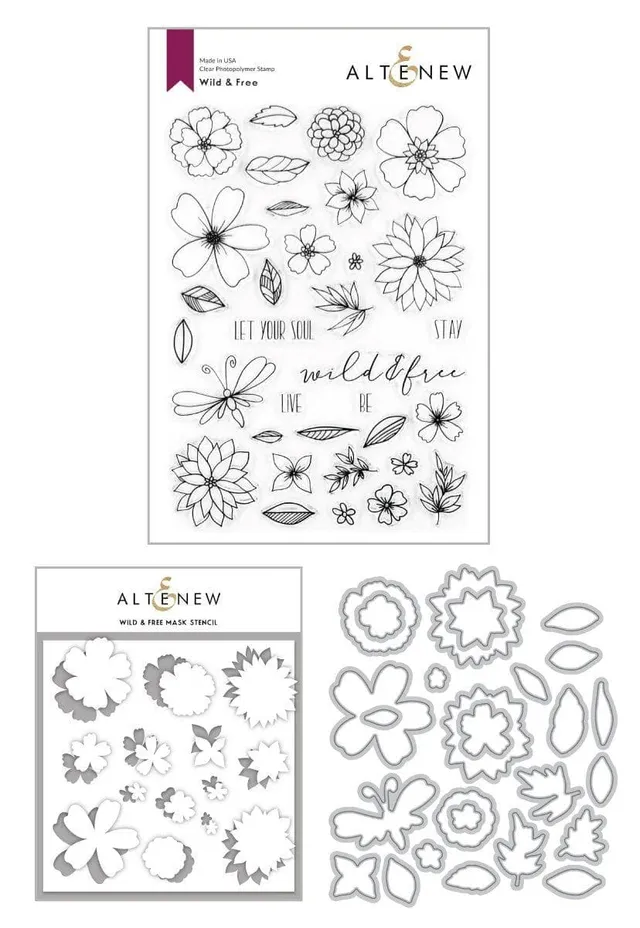 altenew-wild-free-komplett-bundle-stempel-stanzen image 1
