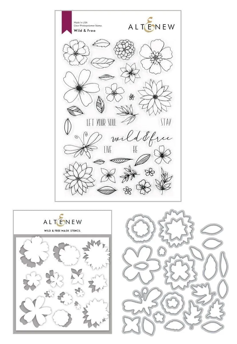 altenew-wild-free-komplett-bundle-stempel-stanzen image 1