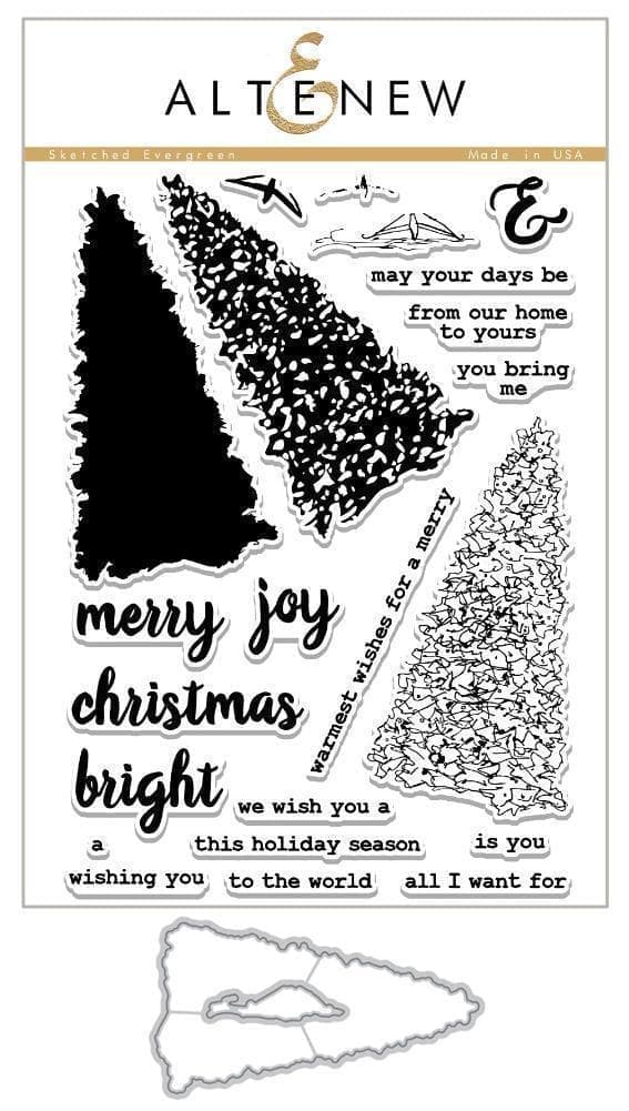 altenew-sketched-evergreen-stempel-stanzen-bundle-weihnachten image 1
