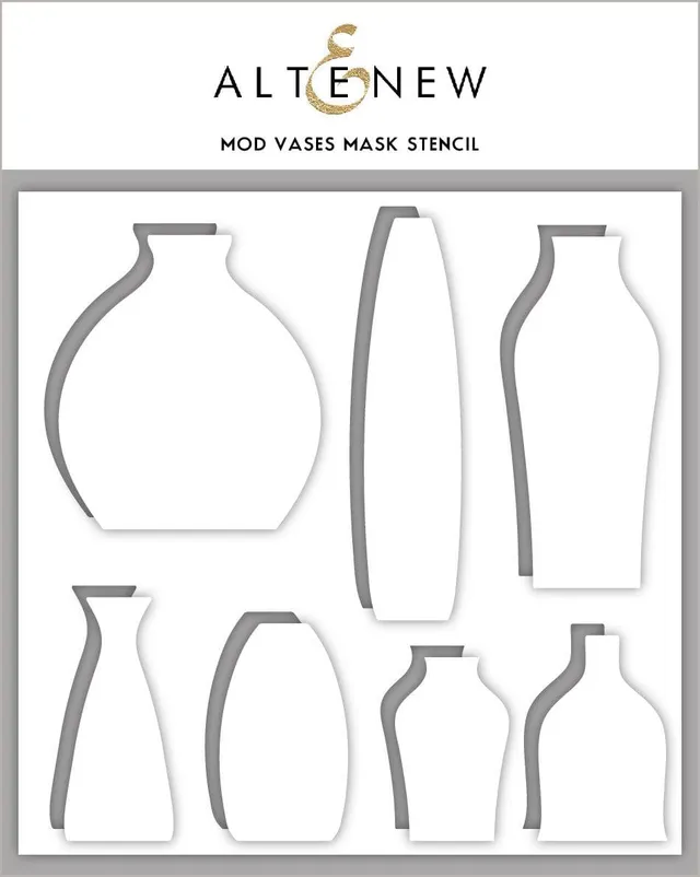 altenew-mod-vases-mask-stencil-schablone-6x6-zoll image 1