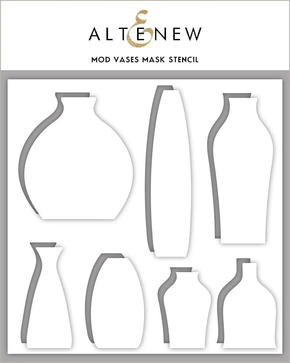 altenew-mod-vases-mask-stencil-schablone-6x6-zoll image 1