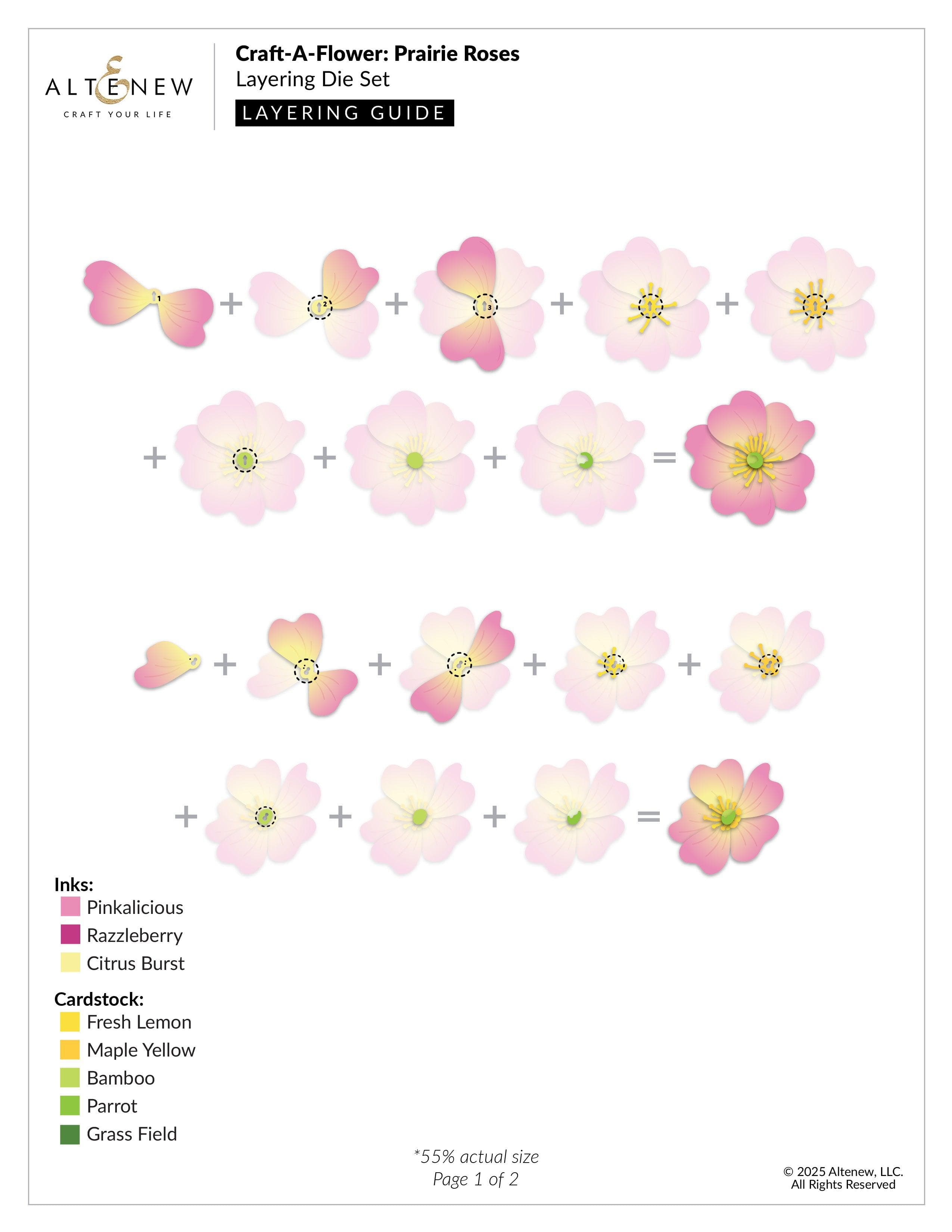 altenew-craft-a-flower-prairie-roses-stanzen-rosen-16tlg image 3